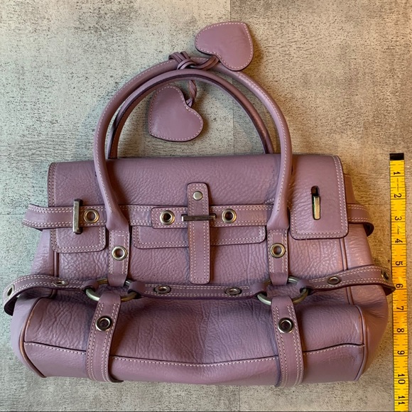 Luella Purple Leather Satchel - Picture 2 of 16